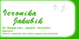 veronika jakubik business card